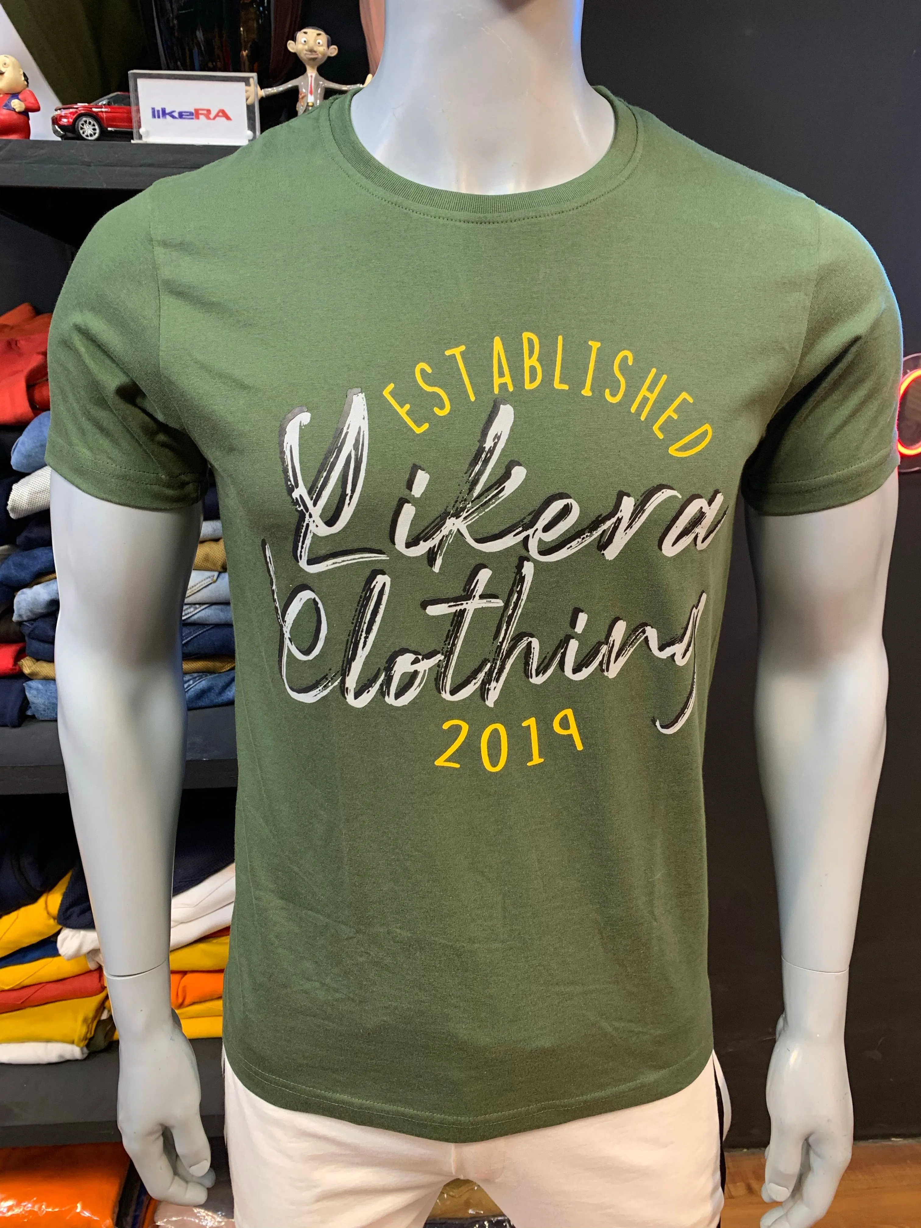 Olive Printed T-shirt