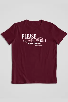 Please Don't Bring Me Tears Graphic Printed Sabrina Carpenter T-shirt