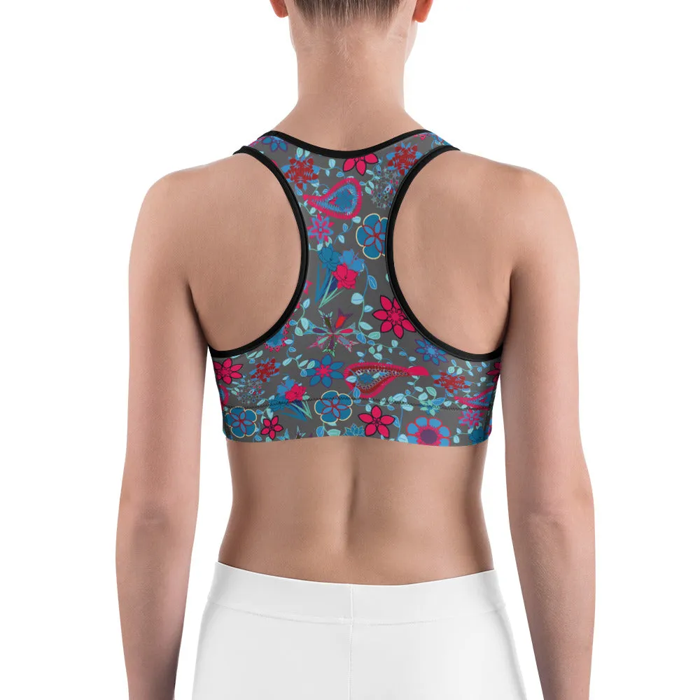 Spring Paisley Sports bra