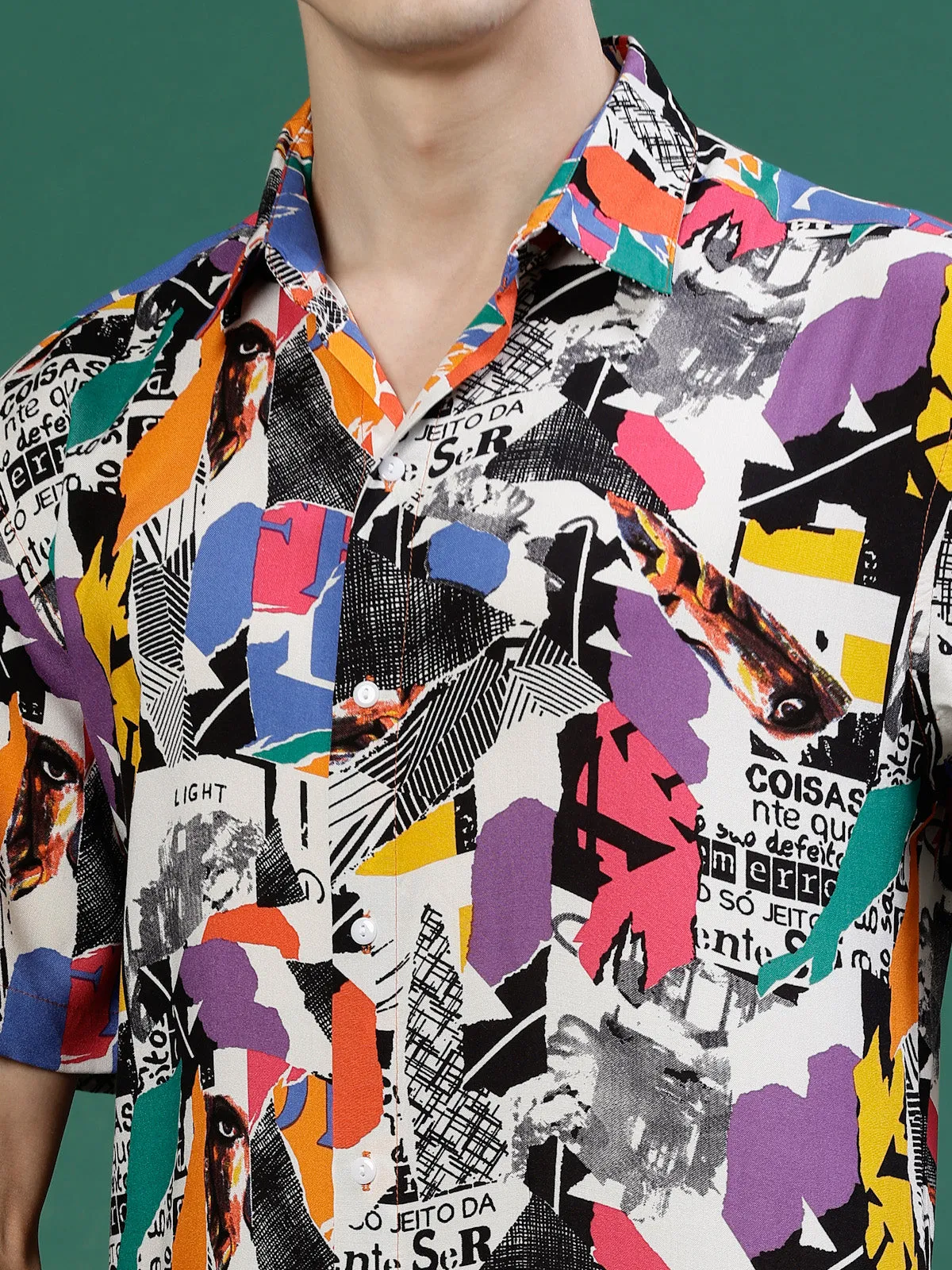 Stylish Abstract All Over Print Shirt