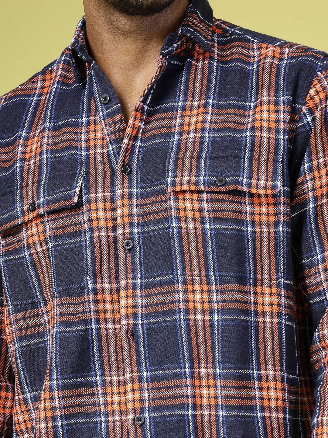 Stylish Oversized Flannel Shacket for Men