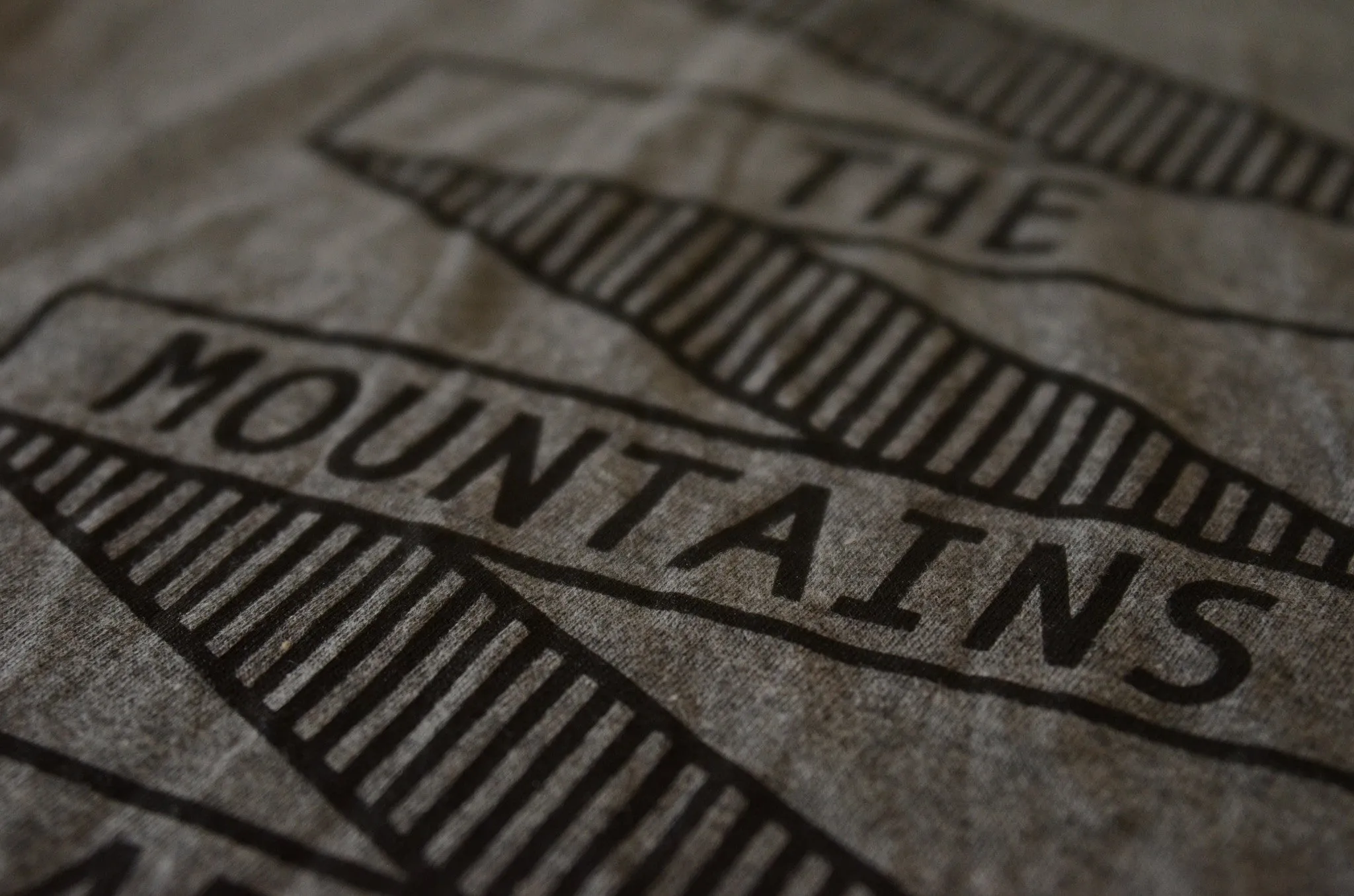 The Mountains Tee-Gray