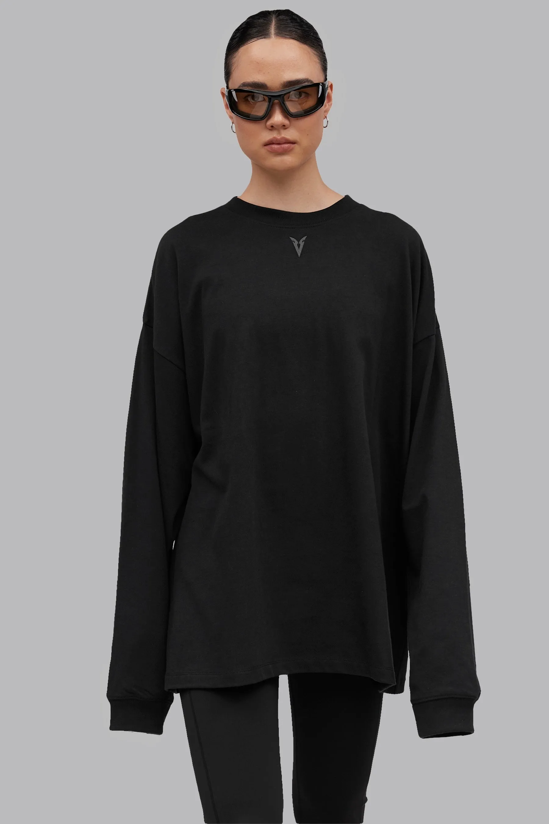 V_LYFE220 LONG SLEEVE T-SHIRT - Black