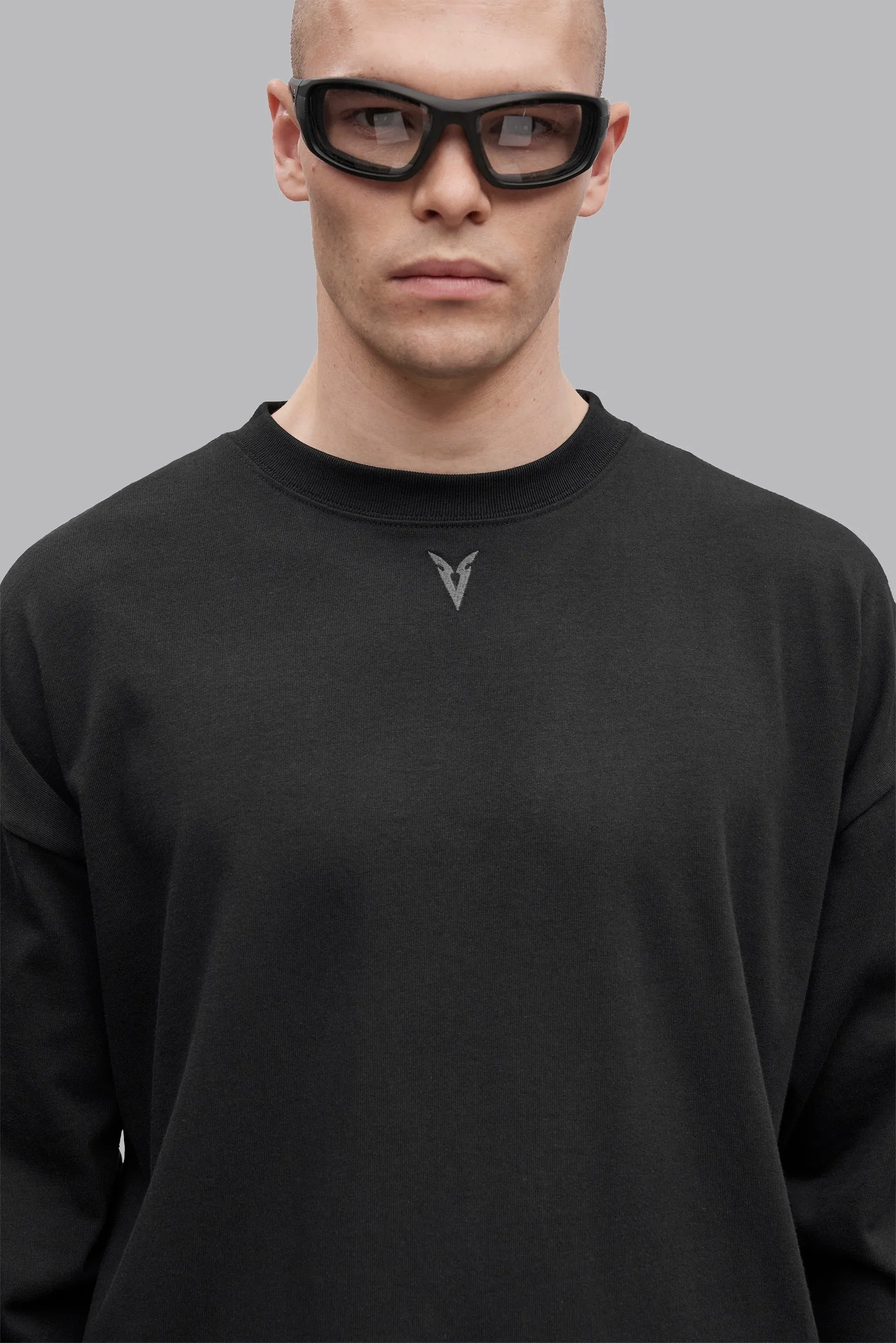 V_LYFE220 LONG SLEEVE T-SHIRT - Black