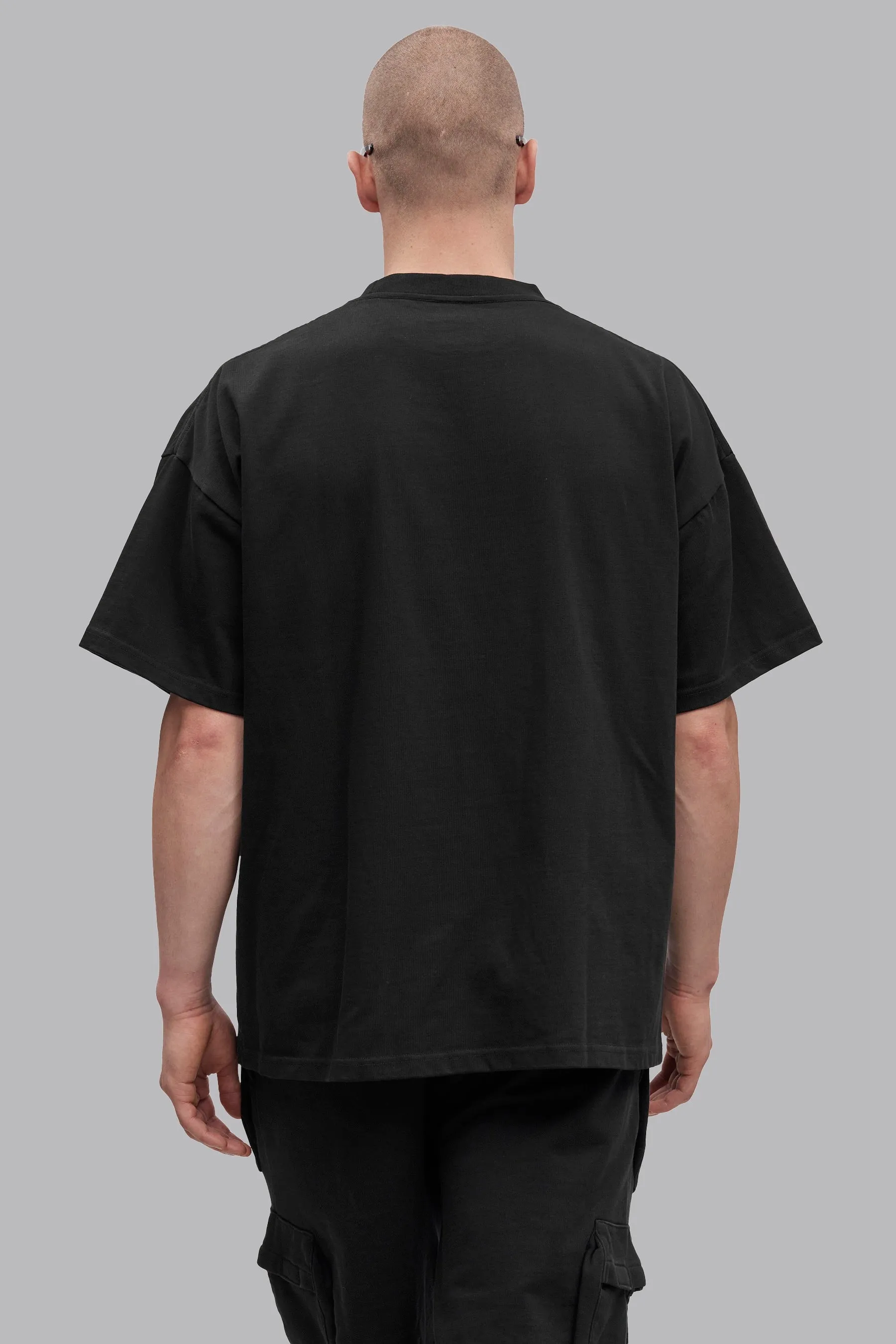 V_LYFE370 BOXY T-SHIRT - Black