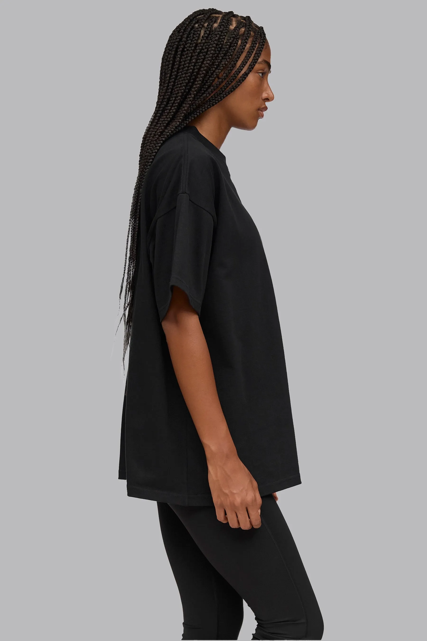 V_LYFE370 BOXY T-SHIRT - Black