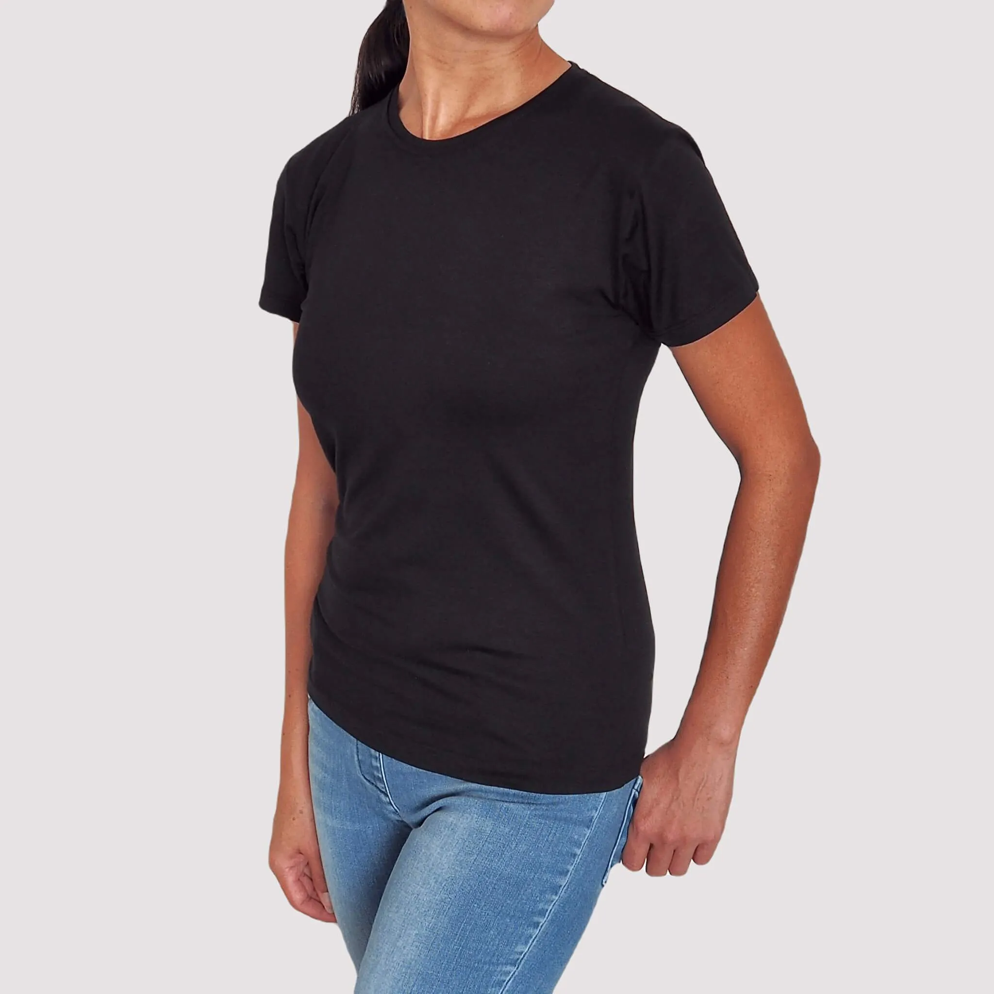 Women’s Bamboo Crew Neck T-Shirt - Luxe Range