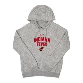 Women's Indiana Fever Wordmark With Logo Varsity Hooded Sweatshirt in Grey by Nike