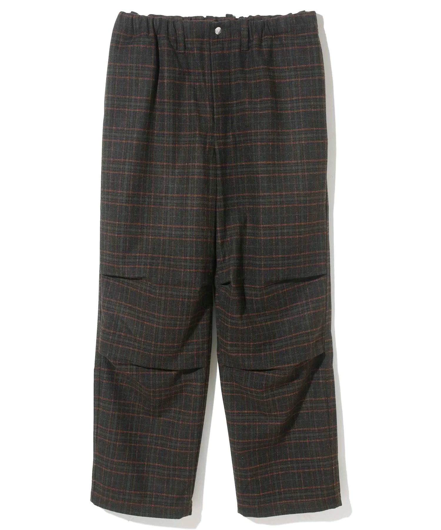 WOOL CHECK PANTS