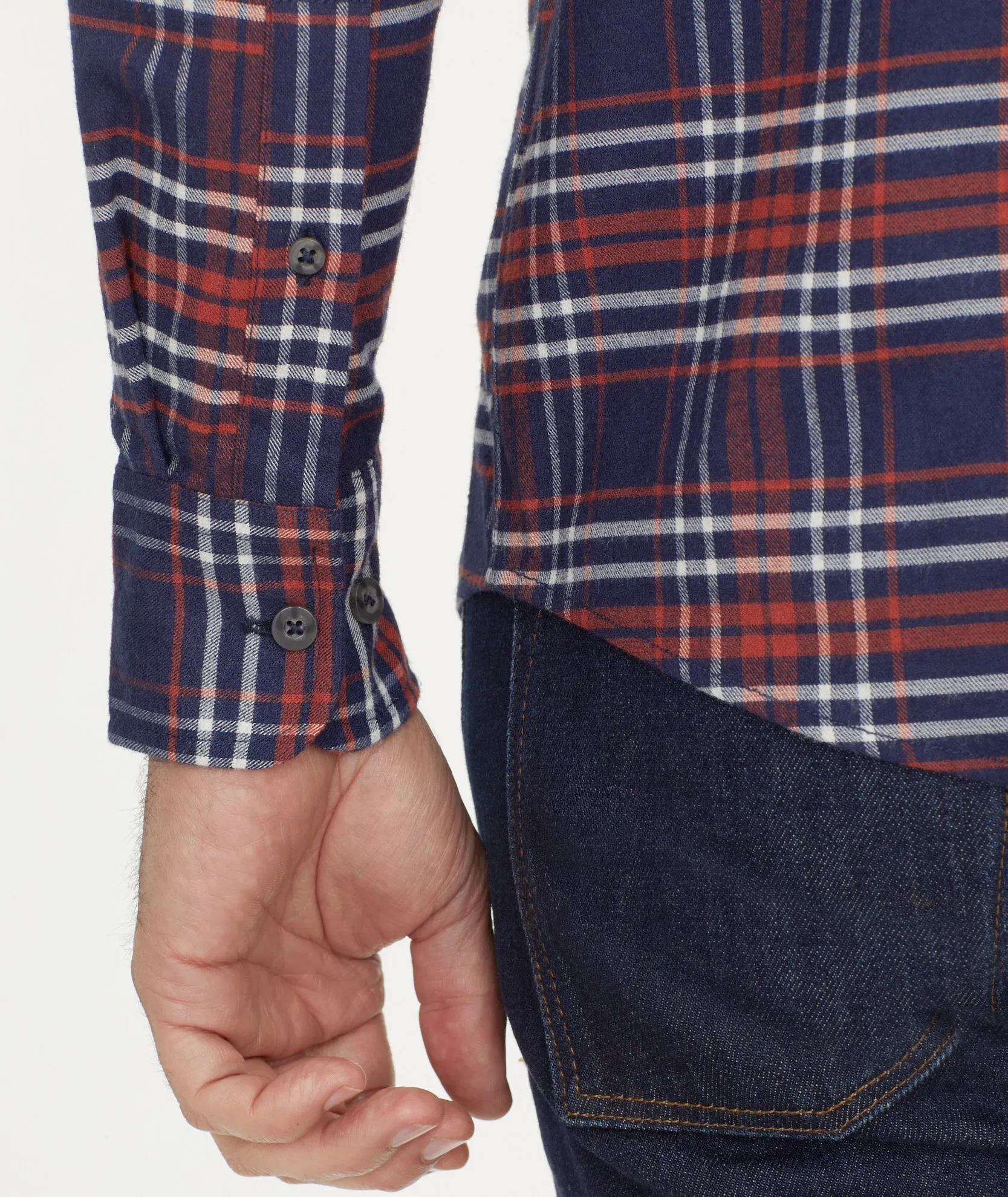 Wrinkle-Free Performance Flannel Trezari Shirt - FINAL SALE